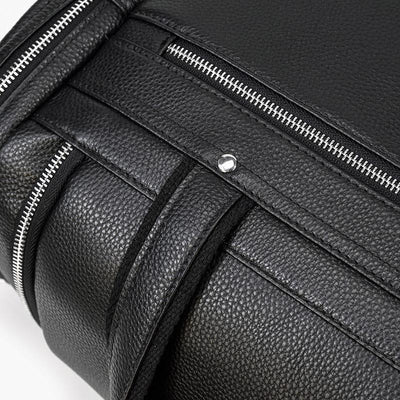Yara | Schwarze Leder-Reisetasche