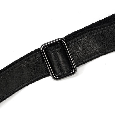 Amira | Schwarze Leder-Weekender-Tasche