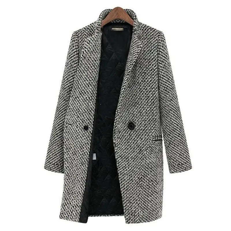 Olivia | Lange Jacke Mantel aus Wolle
