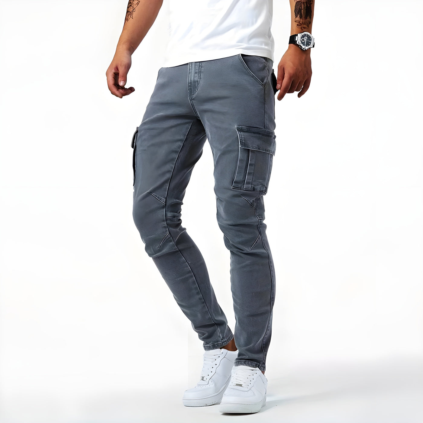 Sandro™ | Stretch-Cargohosen aus Jeans