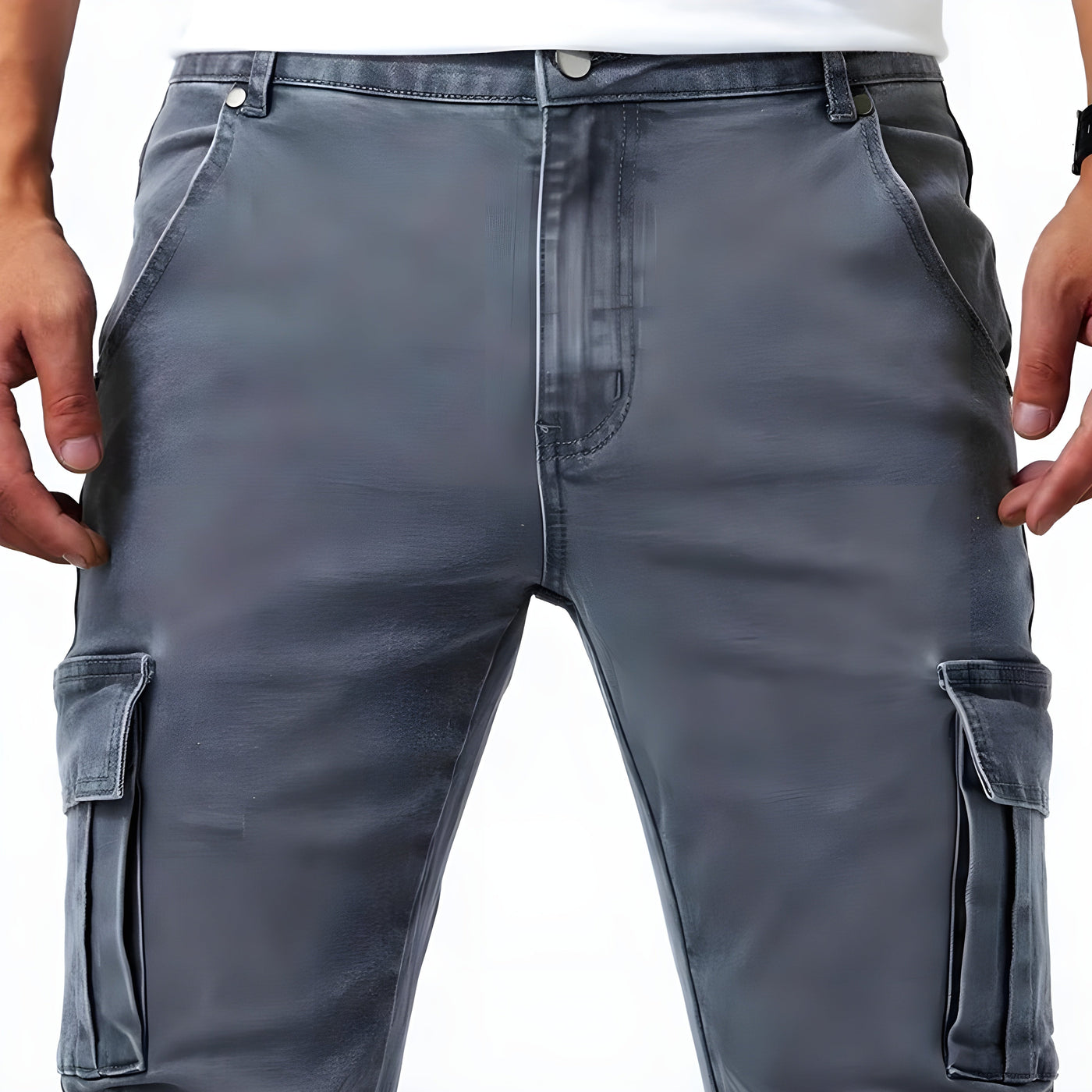 Sandro™ | Stretch-Cargohosen aus Jeans