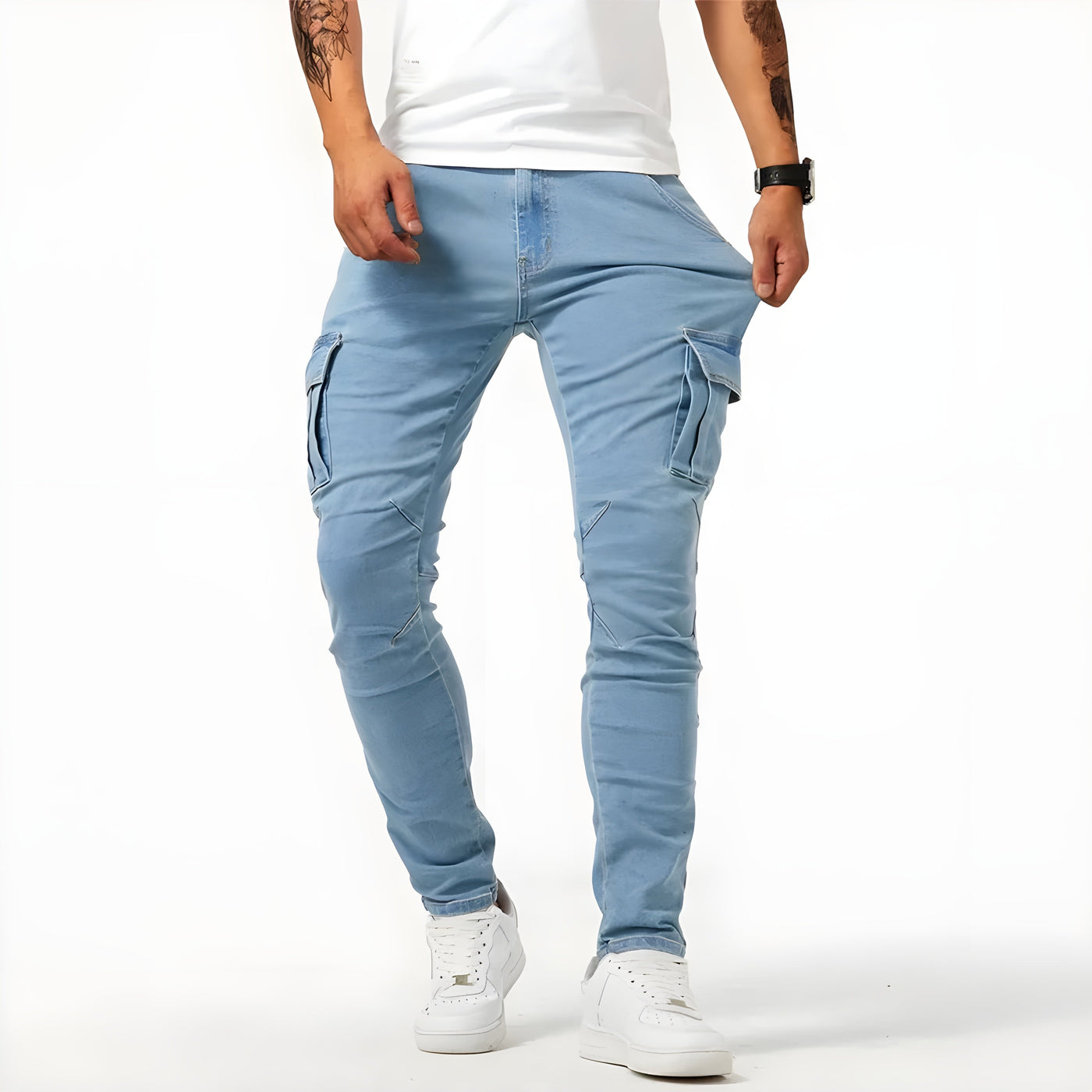 Sandro™ | Stretch-Cargohosen aus Jeans