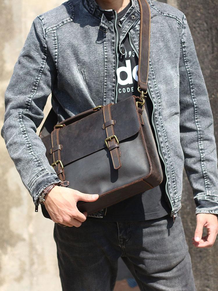 Wiebke | Leder-Kuriertasche