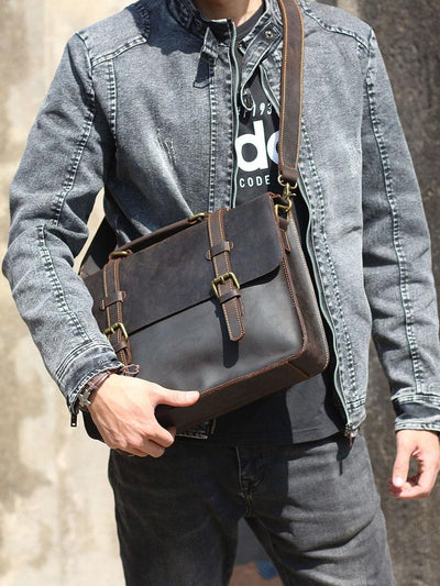 Wiebke | Leder-Kuriertasche