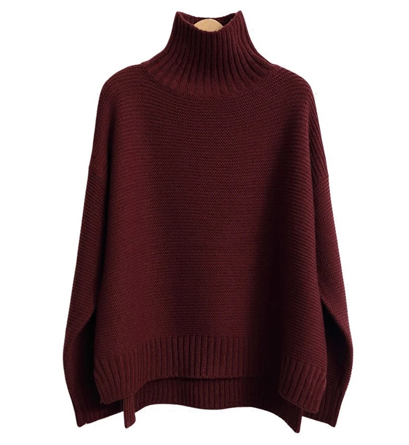 Isabella™ - Warmer Kaschmirpullover mit hohem Kragen für Damen