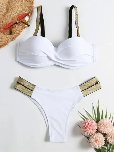 Jana | Bikini-Set mit glitzernden Einsätzen