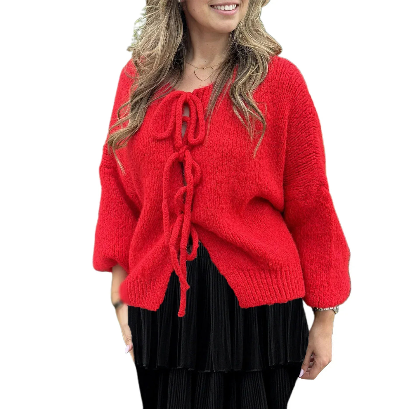 Johanna™ - Stilvolle Y2K Strickjacke